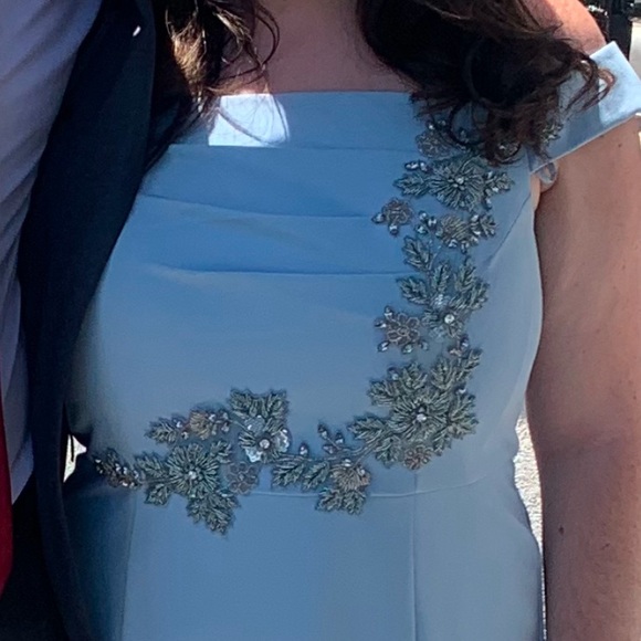 This is a Aidan Mattox stunning baby blue gown. - Picture 9 of 9